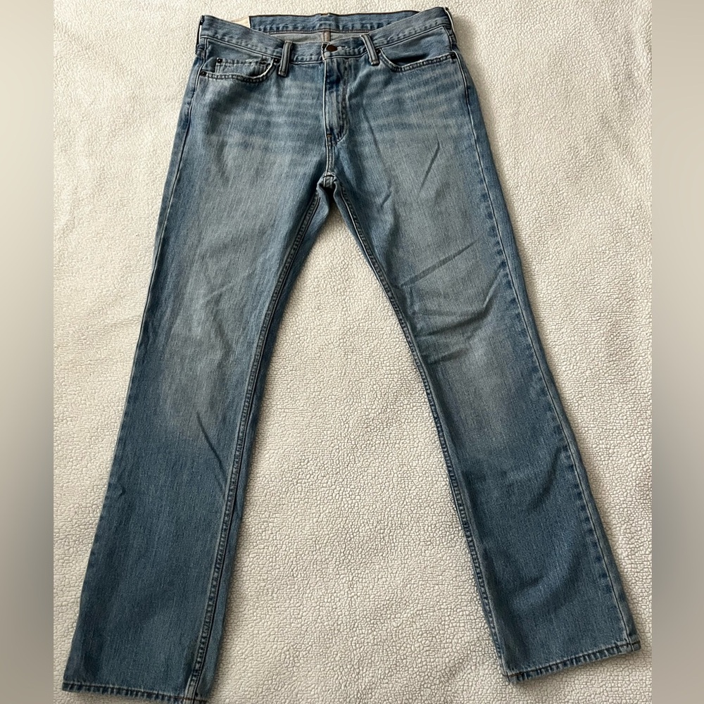 Abercrombie & Fitch Blue Bootcut Jeans, Size 32x34 - Picture 2 of 10